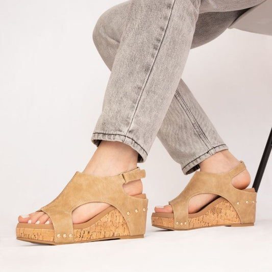Hannah Slingback Wedge – Cutout Platform SandaL